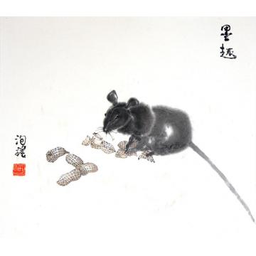 何洵瑶国画动物偷吃字画之家