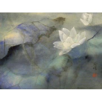 何洵瑶国画花鸟无题字画之家