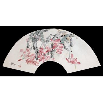 何洵瑶国画花鸟蟹爪蘭字画之家