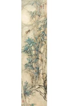 何洵瑶国画花鸟竹影字画之家