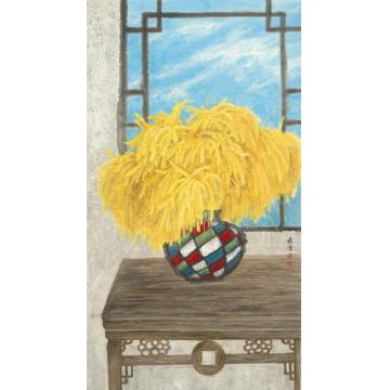 董希源国画花鸟稻穗字画之家