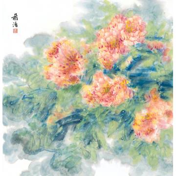 董希源国画花鸟牡丹字画之家