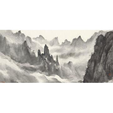 董希源国画山水水墨山水二字画之家