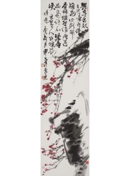 郭煌国画花鸟红梅字画之家