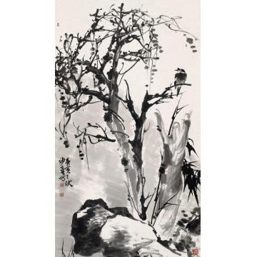 郭煌油画风景凌寒枝头静字画之家