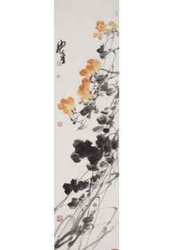 郭煌国画花鸟炮仗花字画之家