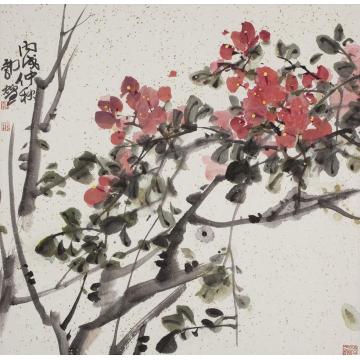 郭煌国画花鸟三角梅字画之家