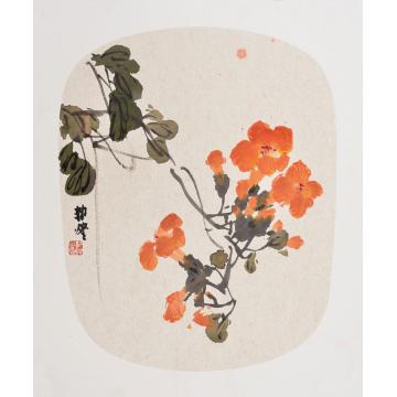 郭煌国画花鸟凌霄字画之家