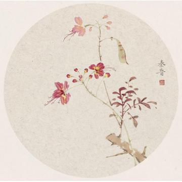 宋秦晋国画花鸟金凤花字画之家