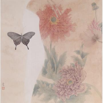 鲍莺国画花鸟海上遗韵之一字画之家
