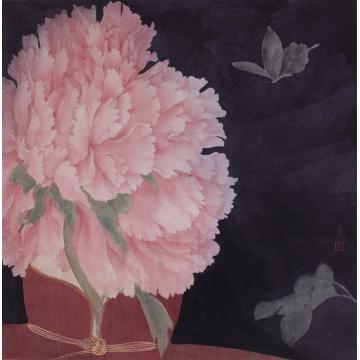 鲍莺国画花鸟海上遗韵之十字画之家