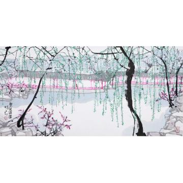 杨正新油画风景春色满园字画之家