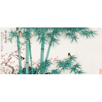 刘菊清国画花鸟梅竹双清字画之家