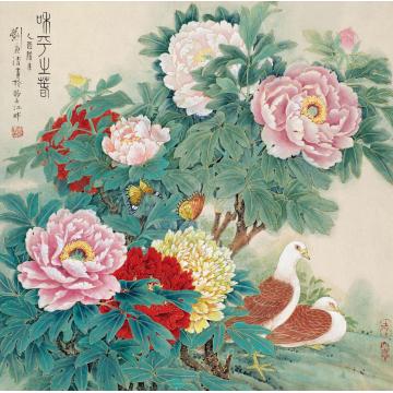 刘菊清国画花鸟和平之春字画之家