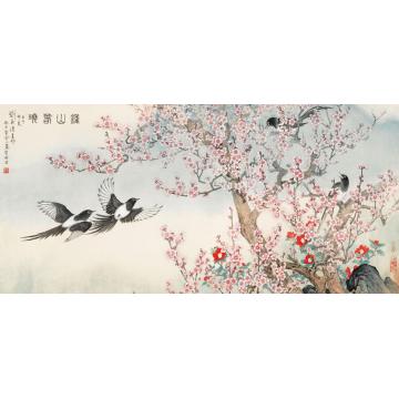 刘菊清国画花鸟钟山春晓字画之家