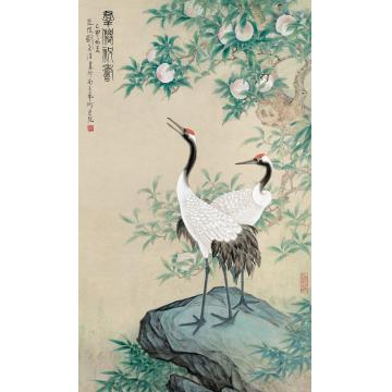 刘菊清国画花鸟群仙祝寿字画之家
