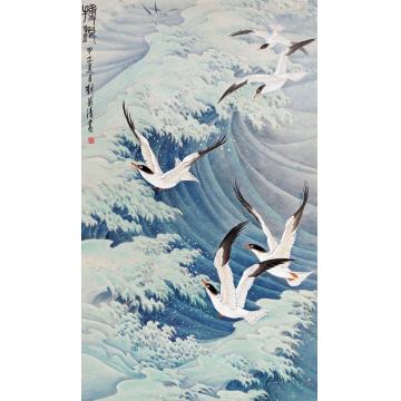 刘菊清油画风景搏浪字画之家