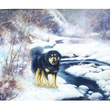 林跃油画动物雪域精灵NO.011字画之家