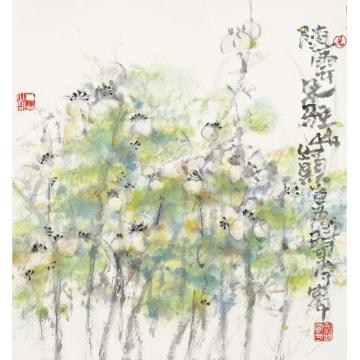 刘闻宇油画风景随云朵驻山巅字画之家