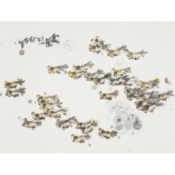 刘闻宇国画花鸟金鱼字画之家