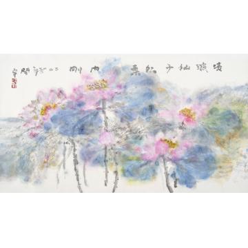 刘闻宇国画花鸟凌波仙子外柔内刚字画之家