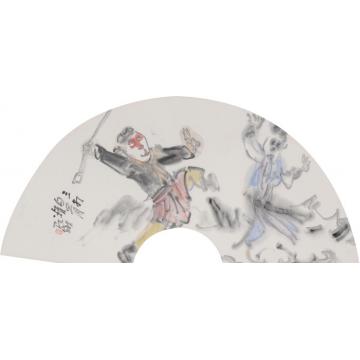 罗彬国画人物三打白骨精字画之家