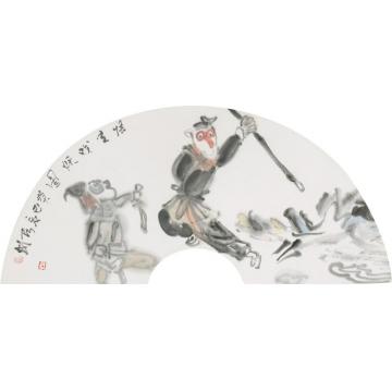 罗彬国画人物悟空戏妖图字画之家