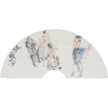 罗彬国画人物范进中举字画之家