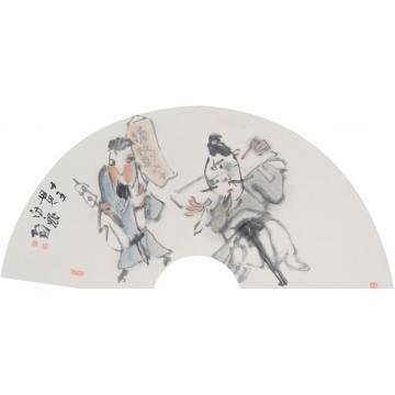 罗彬国画人物十五贯访鼠字画之家