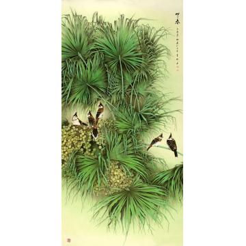 韦娜国画花鸟叩春字画之家