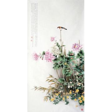 韦娜国画花鸟秋菊图字画之家