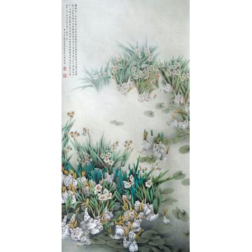 韦娜国画花鸟水仙图字画之家