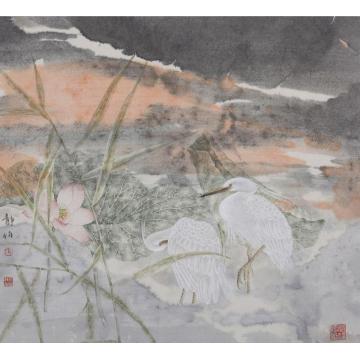 张静伯国画花鸟晨光字画之家