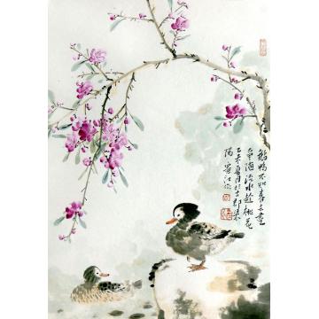 孔宪江国画花鸟不知春意字画之家