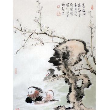 孔宪江国画花鸟春游图字画之家