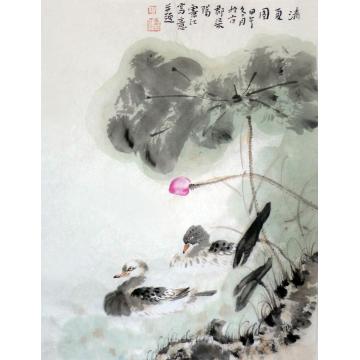 孔宪江国画花鸟清夏图字画之家