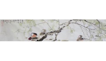 孔宪江国画花鸟春江水暖字画之家
