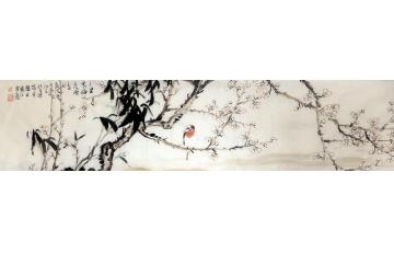 孔宪江国画花鸟寒梅图字画之家
