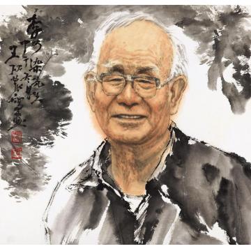王砚农国画人物李可染先生字画之家