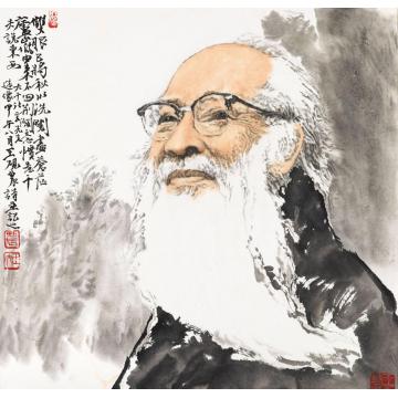 王砚农国画人物张大千先生造像字画之家