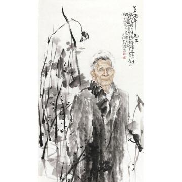 王砚农国画人物横贯中西--吴冠中像字画之家