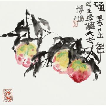贾博鸿国画花鸟硕果呈祥字画之家