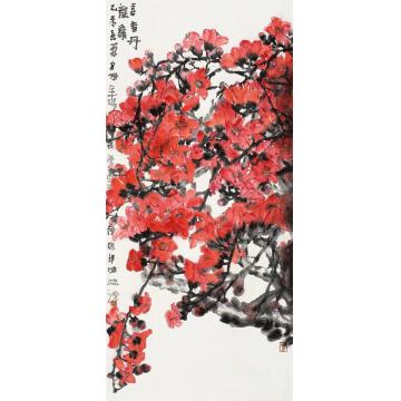 贾博鸿国画花鸟喜看丹龙舞字画之家