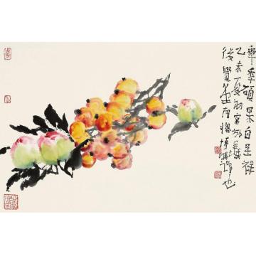 贾博鸿国画花鸟年年硕果自呈祥字画之家