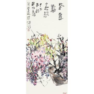 贾博鸿国画花鸟紫雪点春风字画之家