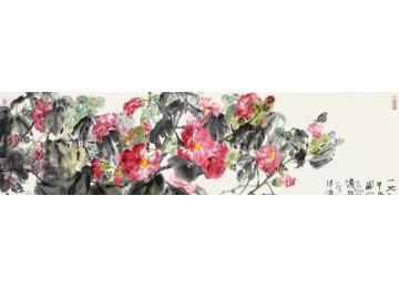 贾博鸿国画花鸟一丈红字画之家