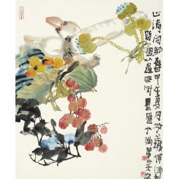 贾博鸿国画花鸟心清闻妙香字画之家