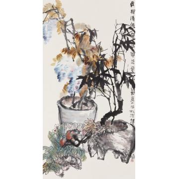 贾博鸿国画花鸟岁朝清供字画之家