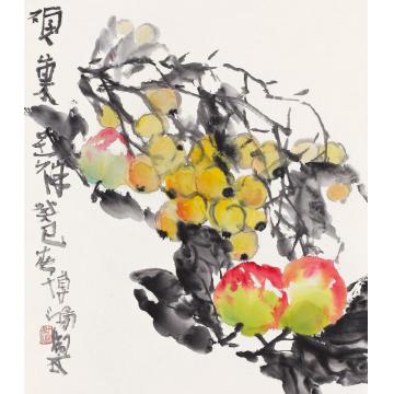贾博鸿国画花鸟硕果呈祥字画之家