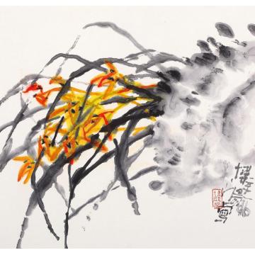 贾博鸿国画花鸟空谷幽兰字画之家